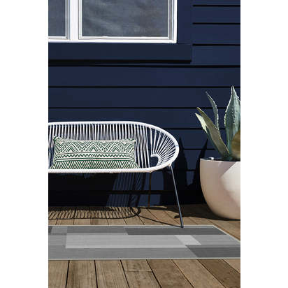 Campo Grey Outdoor Rug - 90 x 150 cm - Rug + Pad System