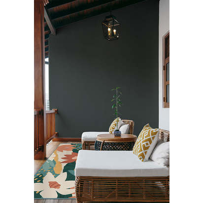 Arcadia Multicolour Outdoor Rug - 150 x 215 cm - Rug + Pad System