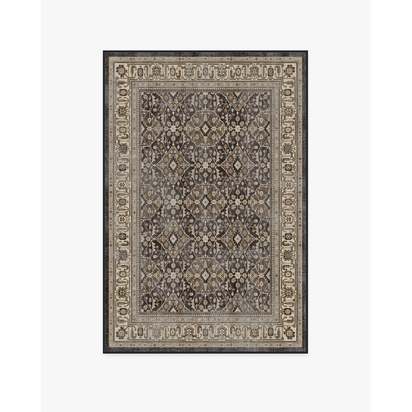 Alessia Dark Wood Flatwoven Rug - 120 x 185 cm - Rug + Pad System