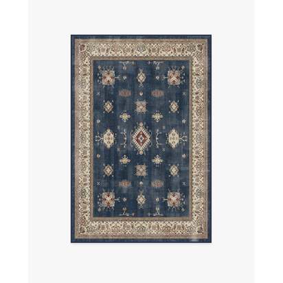 Verena Sapphire Flatwoven Rug - 120 x 185 cm - Rug + Pad System