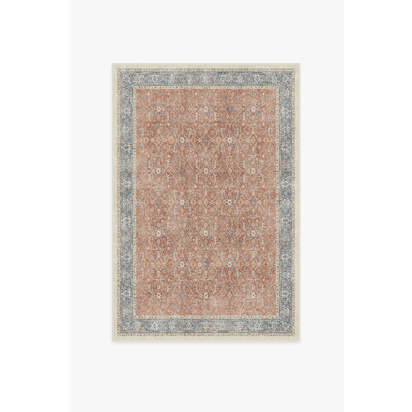 Celestine Coral Flatwoven Rug - 120 x 185 cm - Rug + Pad System