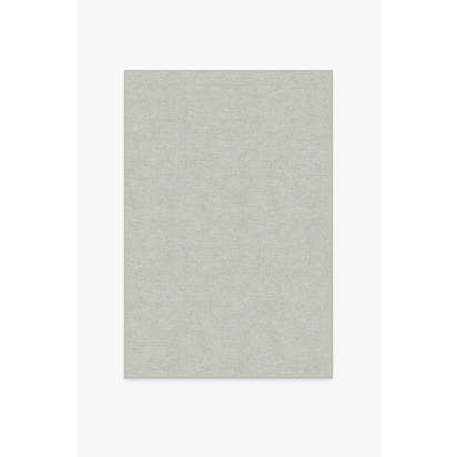 Heathered Solid Dove Grey Flatwoven Rug - 120 x 185 cm - Rug + Pad System