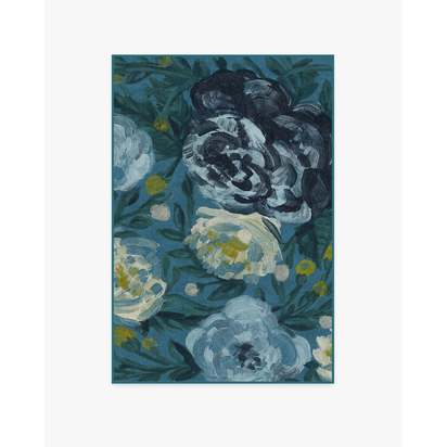 Camellia Midnight Flatwoven Rug - 120 x 185 cm - Rug + Pad System