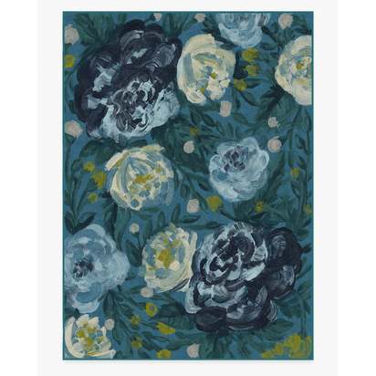 Camellia Midnight Flatwoven Rug - 305 x 425 cm - Rug + Pad System