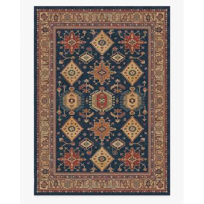 Cambria Sapphire Flatwoven Rug - 305 x 425 cm - Rug + Pad System