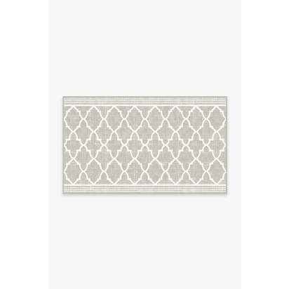 Varia Trellis Stone Outdoor Rug - 90 x 150 cm - Rug + Pad System