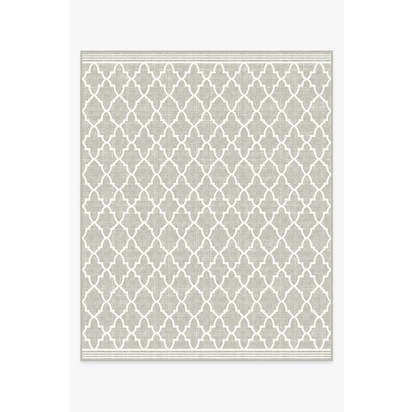 Varia Trellis Stone Outdoor Rug - 245 x 305 cm - Rug + Pad System