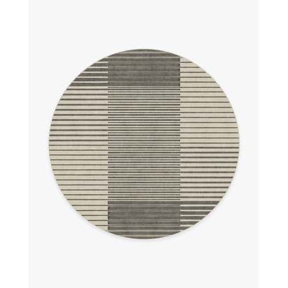 Gradasi Grey Flatwoven Rug - 245 Round cm - Rug + Pad System