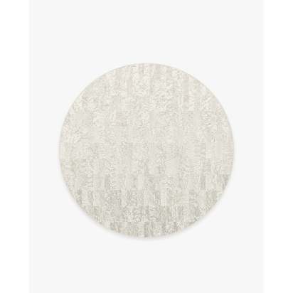 Granite Ombre Natural Flatwoven Rug - 185 Round cm - Rug + Pad System