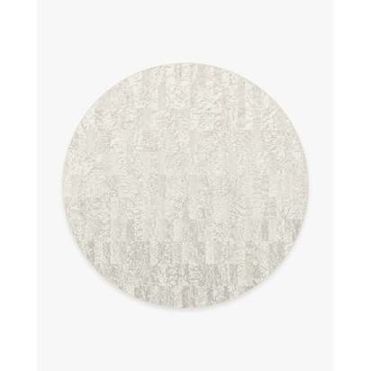 Granite Ombre Natural Flatwoven Rug - 245 Round cm - Rug + Pad System