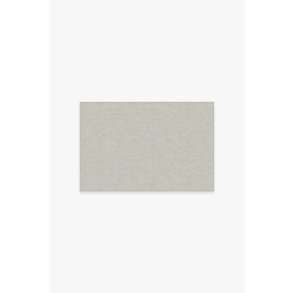 Heathered Solid Dove Grey Flatwoven Rug - 60 x 90 cm - Rug + Pad System