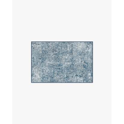 Serenata Slate Blue Flatwoven Rug - 60 x 90 cm - Rug + Pad System