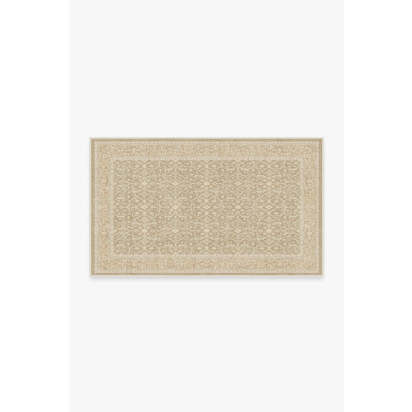 Celestine Ecru Flatwoven Rug - 90 x 150 cm - Rug + Pad System