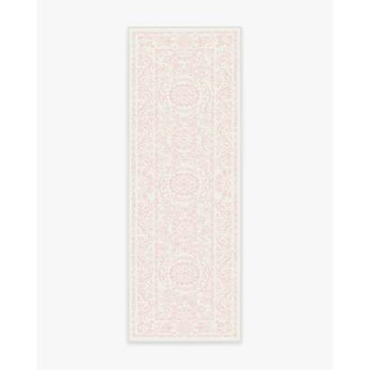 Delphina Powder Pink Flatwoven Rug - 75 x 215 cm - Rug + Pad System