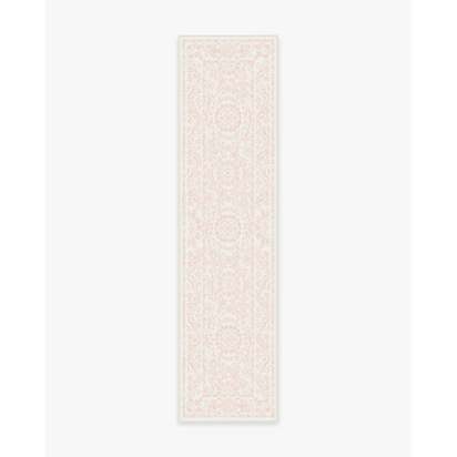 Delphina Powder Pink Flatwoven Rug - 75 x 305 cm - Rug + Pad System