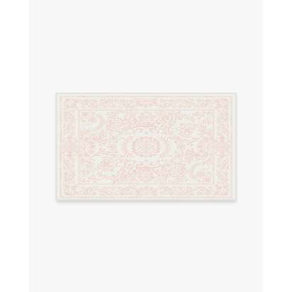 Delphina Powder Pink Flatwoven Rug - 90 x 150 cm - Rug + Pad System
