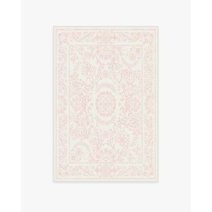 Delphina Powder Pink Flatwoven Rug - 120 x 185 cm - Rug + Pad System