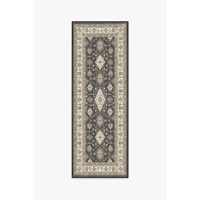 Ranier Dark Wood Outdoor Rug - 75 x 215 cm - Rug + Pad System