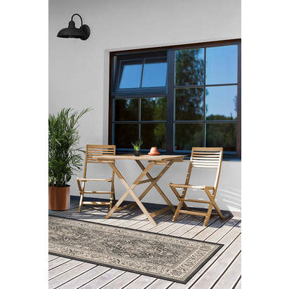 Allura Dark Wood Outdoor Rug - 245 x 305 cm - Rug + Pad System