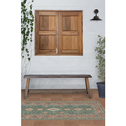 Ranier Copper Sage Outdoor Rug - 90 x 150 cm - Rug + Pad System