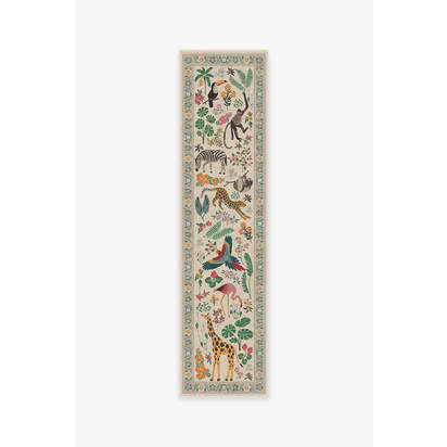 Jingle Jungle Flatwoven Rug by Iris Apfel - 75 x 305 cm - Rug + Pad System