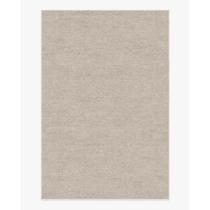 Melange Solid Light Grey Flatwoven Rug - 185 x 275 cm - Rug + Pad System