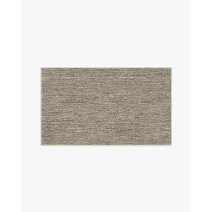 Melange Solid Natural Stone Flatwoven Rug - 90 x 150 cm - Rug + Pad System