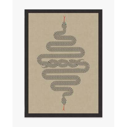 Venom Neutral Flatwoven Rug by Jonathan Adler - 150 x 215 cm - Rug + Pad System