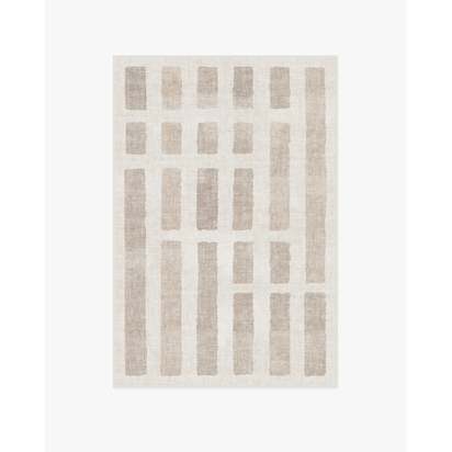 Laine Ivory & Natural Flatwoven Rug - 120 x 185 cm - Rug + Pad System