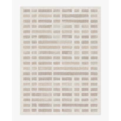 Laine Ivory & Natural Flatwoven Rug - 275 x 365 cm - Rug + Pad System