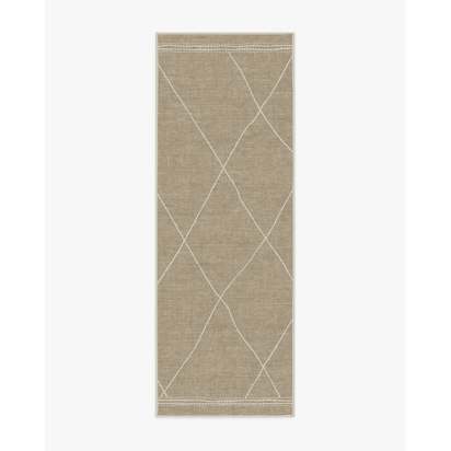 Jesper Stone Flatwoven Rug - 75 x 215 cm - Rug + Pad System