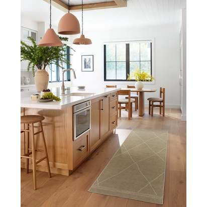 Jesper Stone Flatwoven Rug - 185 x 275 cm - Rug + Pad System