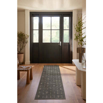 Alina Grey Flatwoven Rug - 245 x 305 cm - Rug + Pad System