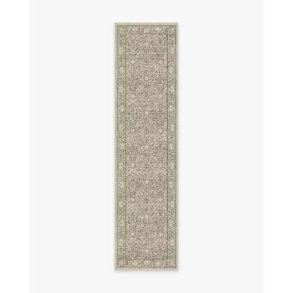 Montreal Natural Stone Flatwoven Rug by Morris & Co. - 75 x 305 cm - Rug + Pad System