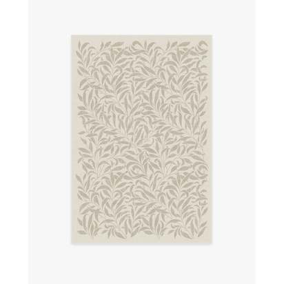 Pure Willow Boughs Natural Flatwoven Rug by Morris & Co. - 120 x 185 cm - Rug + Pad System