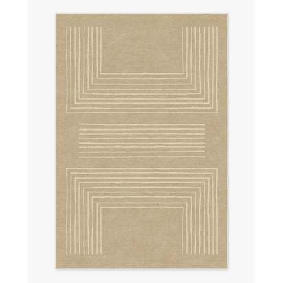 Valencia Natural Flatwoven Rug - 185 x 275 cm - Rug + Pad System