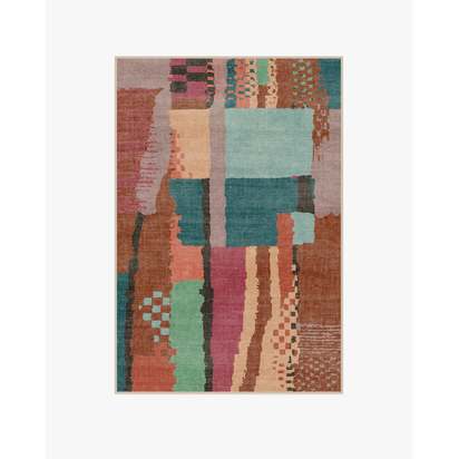Enya Multicolour Flatwoven Rug - 120 x 185 cm - Rug + Pad System