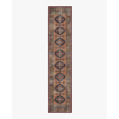 Marcela Copper Coral Flatwoven Rug - 75 x 365 cm - Rug + Pad System