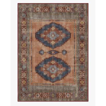Marcela Copper Coral Flatwoven Rug - 305 x 425 cm - Rug + Pad System
