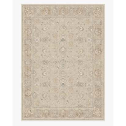 Odette Ivory Pearl Flatwoven Rug - 305 x 425 cm - Rug + Pad System