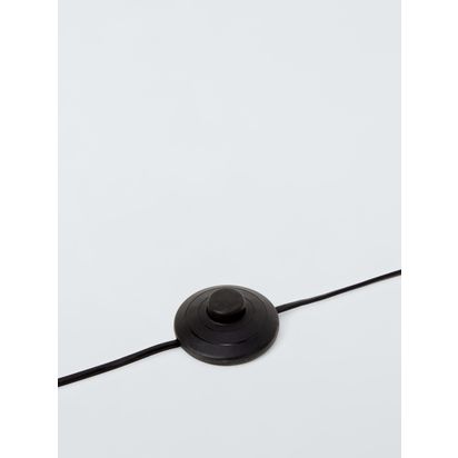 John Lewis Rodeo Swing Arm Floor Lamp, Black Black | H155 x W64 x D43cm