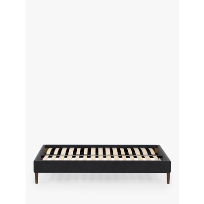 John Lewis Bonnie Platform Bed Frame, King Size, Brushed Tweed Charcoal Brushed Tweed Charcoal | H33.50 x W157 x D212cm