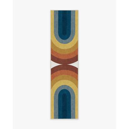 Absida Rainbow Flatwoven Rug - 75 x 305 cm - Rug + Pad System
