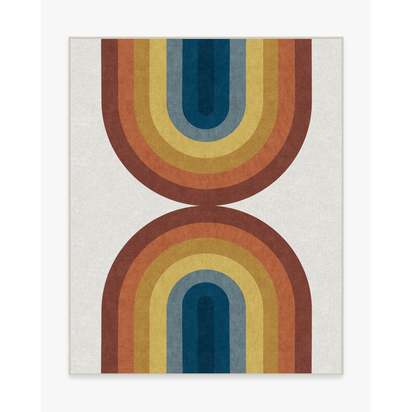 Absida Rainbow Flatwoven Rug - 245 x 305 cm - Rug + Pad System
