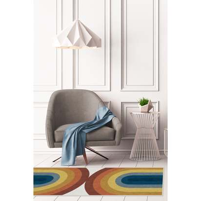 Absida Rainbow Flatwoven Rug - 245 x 305 cm - Rug + Pad System