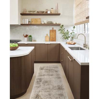 Sarrah Hazel Flatwoven Rug - 75 x 215 cm - Rug + Pad System