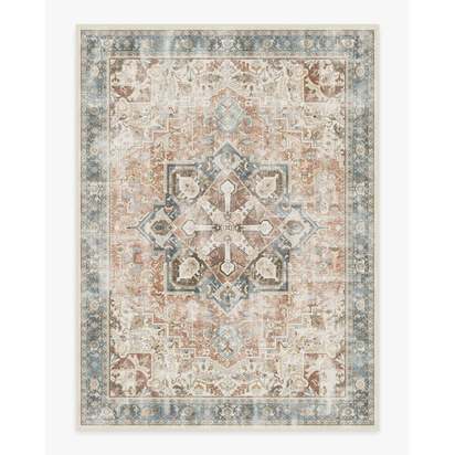 Kamran Coral Flatwoven Rug - 275 x 365 cm - Rug + Pad System
