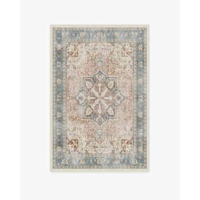 Kamran Coral Flatwoven Rug - 120 x 185 cm - Rug + Pad System
