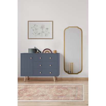 Kamran Rose Flatwoven Rug - 90 x 150 cm - Rug + Pad System