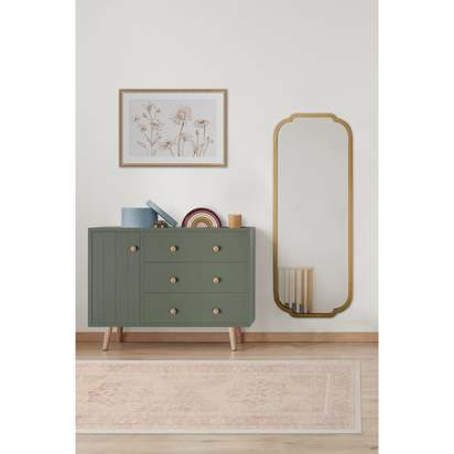 Kamran Soft Pink Flatwoven Rug - 150 x 215 cm - Rug + Pad System